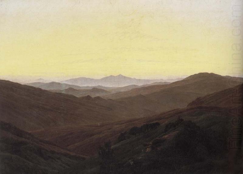 The Riesengebirge Mountains, Caspar David Friedrich
